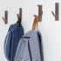 4Pcs 2cm-3cm Real Wood Tree Branch Wall Hook, Farmhouse Rustic Decorative Wooden with Bark Trunk Thickness with Screw