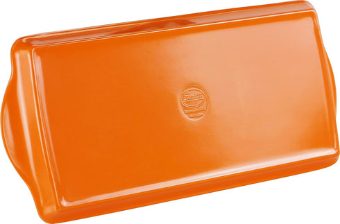 Calypso Basics Plastic Melamine Sandwich Tray, Tidbit, Orange