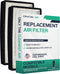 Crucial Air Replacement Air Filter with IDF Filter - Compatible with Honeywell HFD-120-Q, 2 Pack