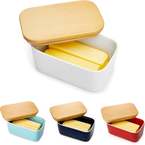 Sweese Large Butter Dish - Airtight Butter Keeper Holds Up to 2