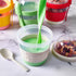 4 Pack 17 oz Set Crystalia On The Go Yogurt Parfait Cups with Lids, Mini Breakfast On the Go Plastic Bowls with Topping