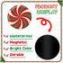 JULMELON 22 Pcs Christmas Candy Magnets Refrigerator Car Magnets Magnetic Sticker for Xmas Holiday DIY Decorations Party Favors Supplies