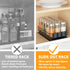 SpaceAid Pull Out Spice Rack Organizer for Cabinet, Heavy Duty Slide Out Seasoning Kitchen Organizer with Labels.