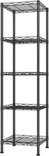 HOMEFORT Storage Shelves, 5-Wire Shelving, Metal Shelving Unit Adjustable Storage Shelves Rack
