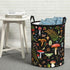 Yossyaog 13.4X16.5IN Mushroom Laundry Basket, Mushroom Decor Laundry Bag with Handles-Collapsible Storage Bin Mushroom