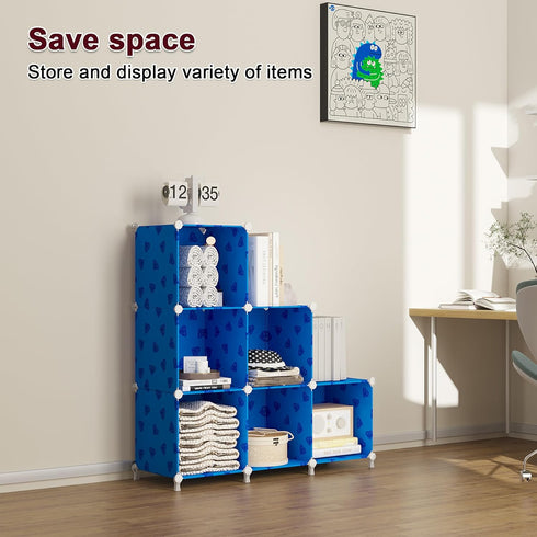 6 Closet Closet, UNKU Cube Storage Organizer, Cube Organizer Storage Shelves, DIY Stackable Bookcase, Clothes Organizer