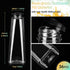 36 Milk(10 oz,Black) Lallisa Pcs Plastic Juice Bottles Bulk with Caps Leakproof Reusable Juice Bottles Empty Clear