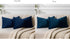 JUSPURBET Navy Blue Pillow Cover Set of 2 - 16x24 inch Soft Decorative Velvet Throw Cases