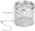 Seasoning Strainer, Stainless Steel Spice Filter with Chain Hook for Cooking, Mesh Design Tea Ball Strainer (10 * 10cm)