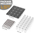 32 386 4 15" 17.5" SpaceAid Spice Drawer Organizer with Spice Jars, Spice Labels, Tier Seasoning Rack Tray Insert