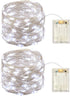 2 Pack Battery Operated Mini Led Lights, Indoor Fairy Lights with Timer for Wedding Centerpiece Party Decorations