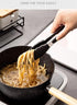 Serving Tongs Kitchen Tongs, Premium Stainless Steel Locking Cooking Tongs with Silicone Tips, 7 Inch (4 Pack)