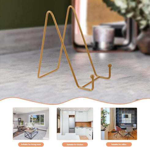 Alipis Plate Stands for Large Heavy Duty Display, Metal Picture Frame Holder for Decorative Platter, Book, Photo