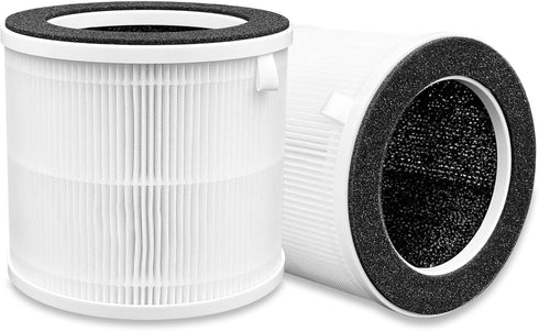 KQ-29 True HEPA Air Filter Replacement for FRIWOLE Small Air Purifiers, 2-Pack