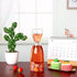 CHENGU Set Set 600 ml (1) Bedside Water Carafe with Tumbler Glass for Bathroom Mouth Washer Dispenser Mouth Wash