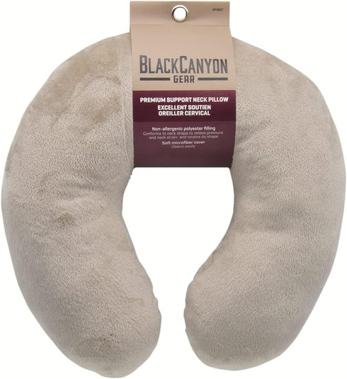 RoadPro Neck Pillow with Microfiber Cover - Assorted Colors RP2807