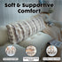 OMEO Winter Fluffy Full Body Pillow Memory Foam Pregnancy Pillow, Nursing Pillow for Side Sleepers, Weighted Body
