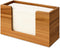 Hilislog Acacia Wood Paper Towel Dispenser Countertop Wooden Paper Towel Holder for Bathroom