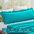 Set 1, 20" 54", KKJIAF Ruffle Body Pillow Cases of Ruffled Pillow Covers with Envelope Closure, Wrinkle Resistant