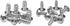 Triton Products Spring Clip Pegboard Hook - 1 1/8", Pack of 10, Chromate Dipped Steel Durahook