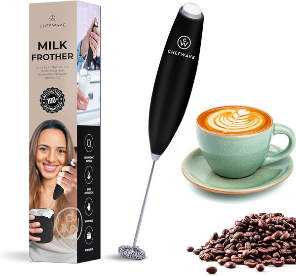 ChefWave Handheld Milk Frother (Black)
