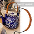 Hemoton Rattan Metal Teapot Handle Replacement, Adjustable Kettle Grip U-Shape Handle for Chinese Teapot Accessory