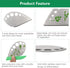 Herb Stripper 9 Holes, Luxiv Stainless Steel Kitchen Tool for LooseLeaf Kale, Chard, Collard Greens, Thyme, Basil,
