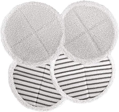 Spinwave Replacement Pads Compatible with Bissell Spinwave Mops 2124 2039 Series, Includes 2 Soft Pads and 2 Scrubby