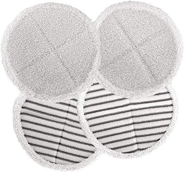Spinwave Replacement Pads Compatible with Bissell Spinwave Mops 2124 2039 Series, Includes 2 Soft Pads and 2 Scrubby