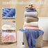ysowyne 10 Set PCS Rainbow Coral Fleece Towels - Super Absorbent,Extra Large Size, Cost-Effective(Milk White, Deep