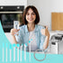 Palksky Ice Maker Cleaning Brush Set, 2Pcs Drain Pipe Brush with 8Pcs Crevice Cleaning Brushes
