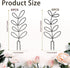 CANIPHA 4 Pcs Small Metal Trellis for Potted Plants,Indoor Plants Trellis for Climbing,Leaf Shapes Mini Plant Trellis