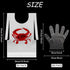 50pcs 50 Patelai Crab Lobster Bibs and Pairs of Plastic Disposable Gloves Disposable Adult Crab Feast Bibs