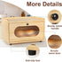 Countertop Sunhoo Bread Box for Kitchen Storage Wooden Breadbox Holder Container Morden Rustic Fresh Bread Keeper
