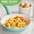 GreenLife Soft Grip Healthy Ceramic Nonstick Frying Pan Skillet, 8", PFAS-Free, Dishwasher Safe, Turquoise