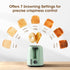 iSiLER 2 Slice Toaster: Compact Bagel Toaster with 1.3" Wide Slot, 7 Shade Settings, Green