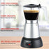 Brentwood TS-119S Electric Moka Pot Espresso Machine, 6 Servings, Silver
