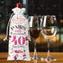 40th Birthday Gifts Wine Bag for Women Men, 40 Year Old Birthday Gifts, Happy 40th Birthday Party Decorations, Pairs