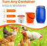 Yrangee 24 Pack, Chicken Water Cups, Chicken Waterer DIY Chicken Water Feeder for Poultry Gravity Filling Automatic