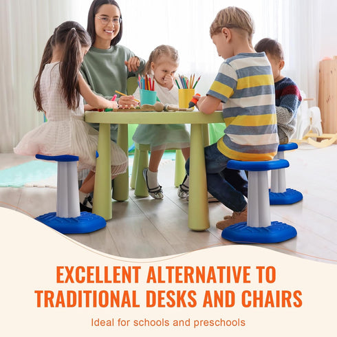 3-7, VEVOR Kids Wobble Chair, Active Chair with Sponge Cushion, Wobble Stool Improves Focus, Posture and Calm Children