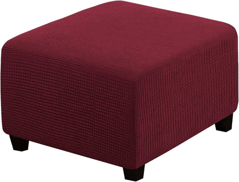ADPON Square Ottoman Covers Ottoman Slipcovers Folding Storage Stool Protector Elastic Bottom