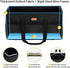 LHZK Stand Up Extra Large Utility Tote Bag with Lid, Utility Tote Bag with Metal Wire Frame and the Sides Rinforced