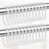 Amazer Plastic Shower Curtain Rings, 24 Pcs C Shaped Hooks for Shower Curtain, Clear for Bathroom
