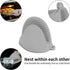 Vaincre 4PCS Silicone Oven Mitts, Heat Resistant Mini Rubber Kitchen Mitts in Black and Gray