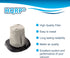 HQRP 2-pack Dust Cup Filter Replacement for Dirt Devil F25, Compatible with Simpli-Stik Vacuum Cleaner