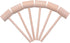 6 Pcs Wooden Crab Lobster Mallets, Solid Natural Beechwood Seafood Hammers