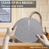 Walfos Silicone Trivet Mats - 4 Heat Resistant Pot Holders, Non-Slip Hot Pads for Kitchen, Food Grade Silicone