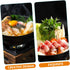 UPKOCH Sukiyaki Cheese Fondue Nabe BBQ Stove, Mini Cast Iron Skillet for Outdoor Cooking, Non-Sticky Pot