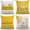 4Pack Summer Decor Pillow Covers, Yellow Floral Sunflower Cushion Cover, You Are My Sunshine Farmhouse Pillowcases