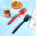 2pcs Silicone Flexible Forks, Heat Resistant Cooking Forks, Multifunctional Nonstick Blending Forks for Stirring,